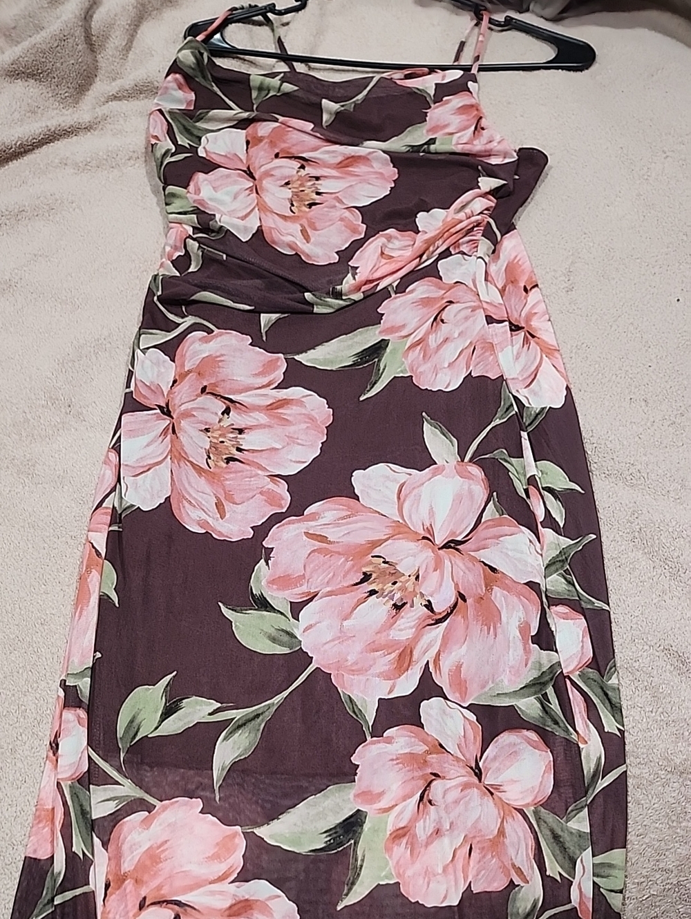 Floral Pink Strappy Dress - Women Accessories
